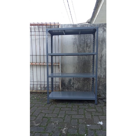 RAK BESI SIKU 4 SUSUN ABU ABU