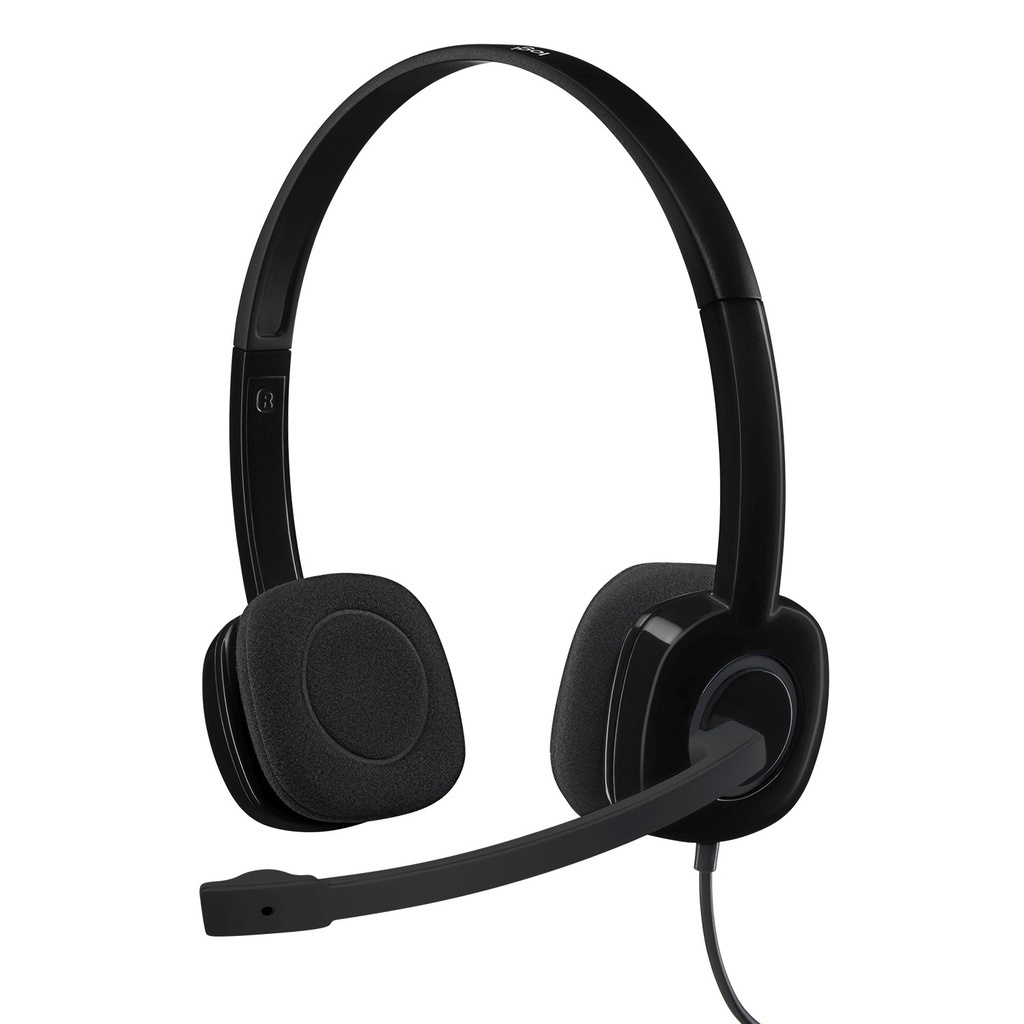 Gramedia Bali - Logitech H151 Stereo Headset - Black