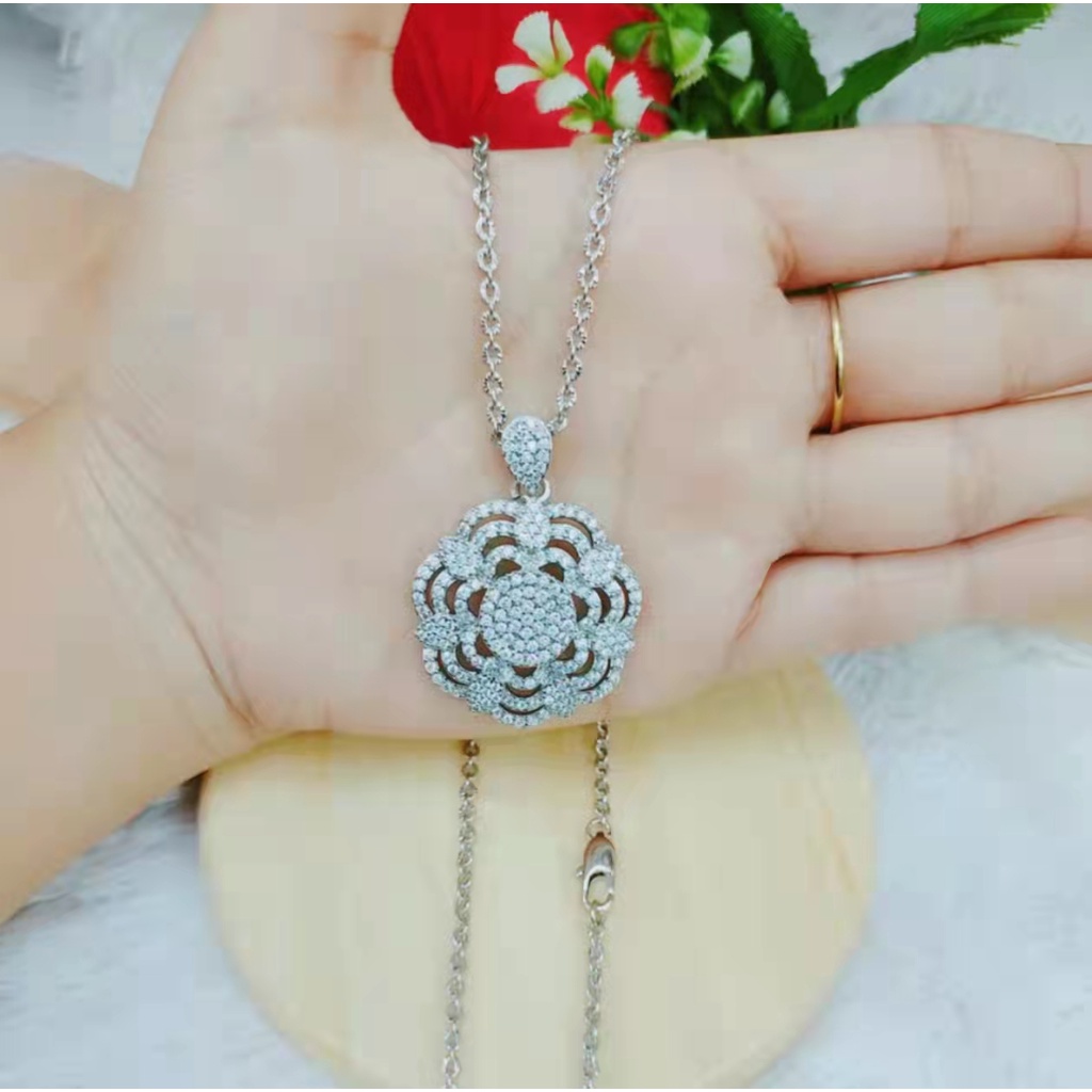 Kalung Xuping Mata Full Lapis Emas Perhiasan Fashion L36