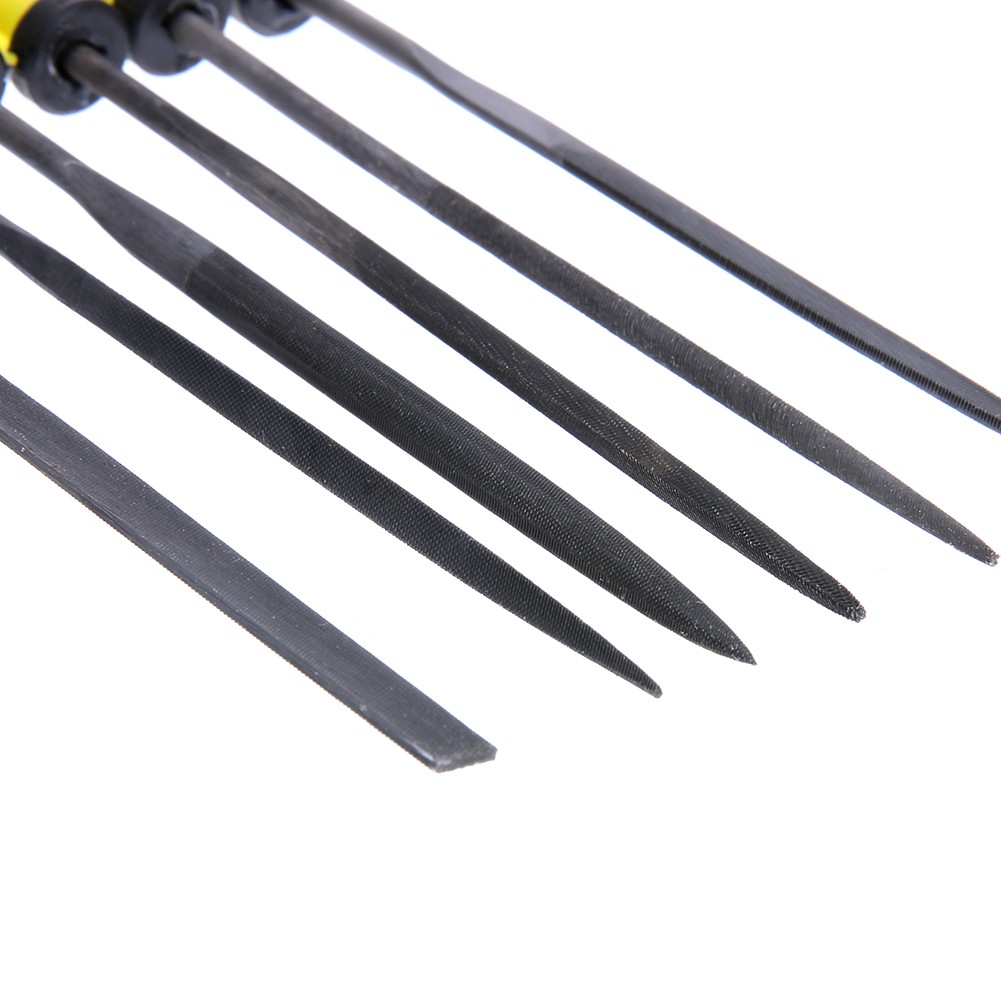 6pcs Precision Aluminum File Mini Assorted Rasp Diamond Needle Repair Tool Set