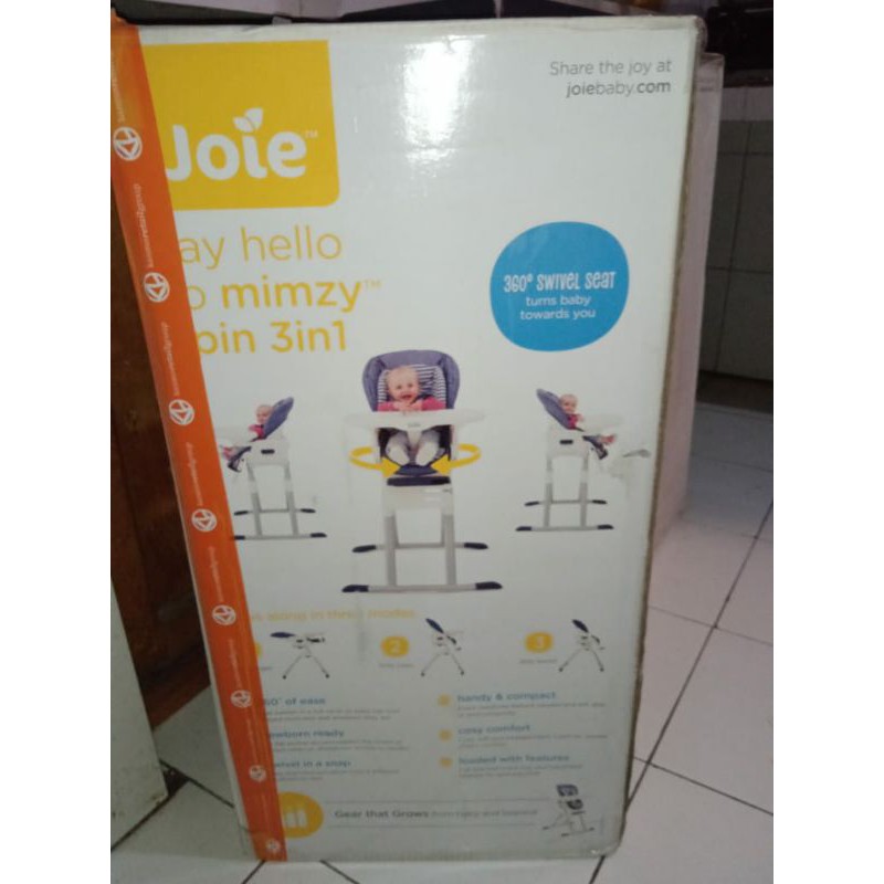 joie mimzy spin 3 in 1 chair high new