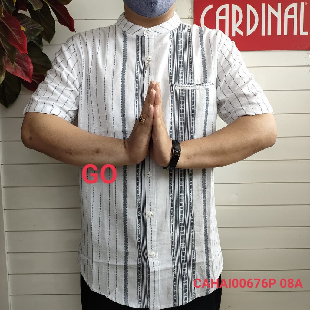 BB CARDINAL KEMEJA KOKO JUMBOTaqwa Pakaia.n Pria Atasan Hem Kemeja Muslim Lengan Pendek Baju Original