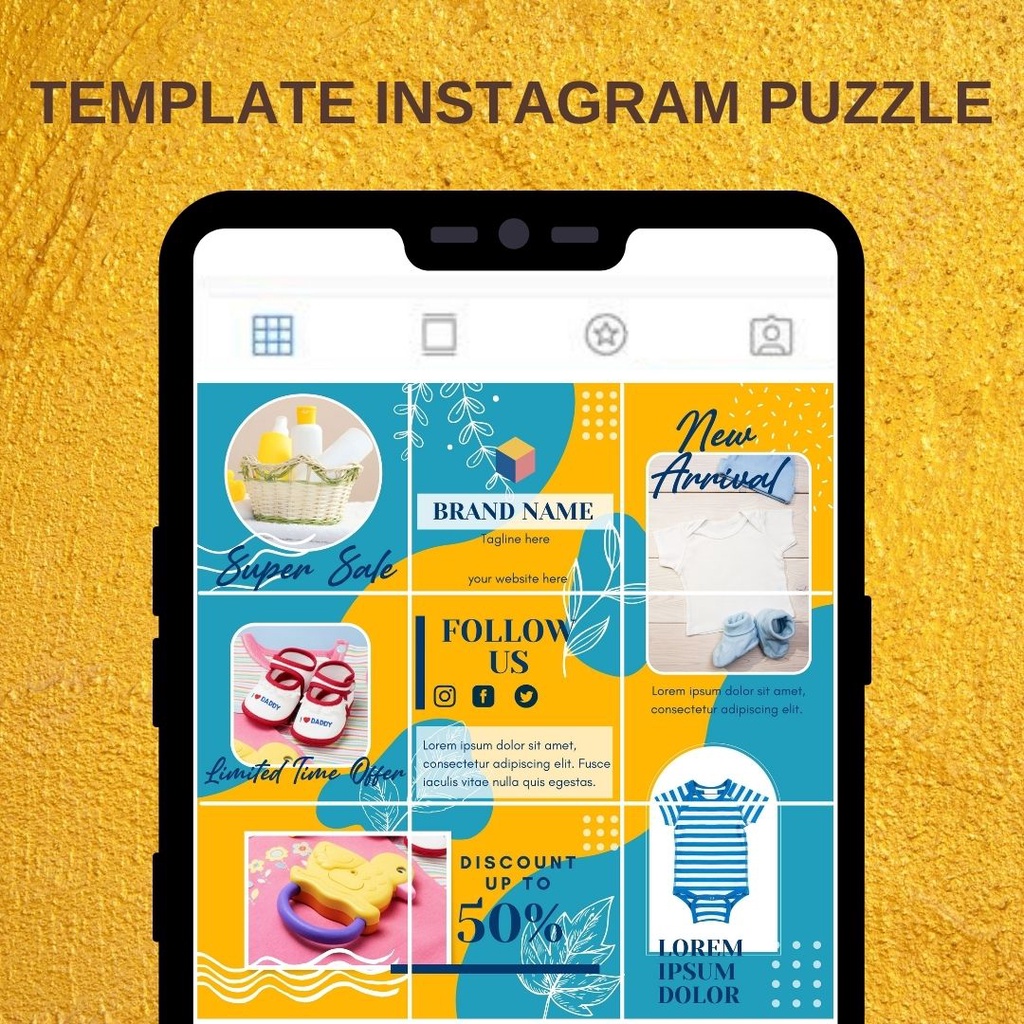 Jual Template Canva & Jasa Edit Desain Design Feed Posting Puzzle