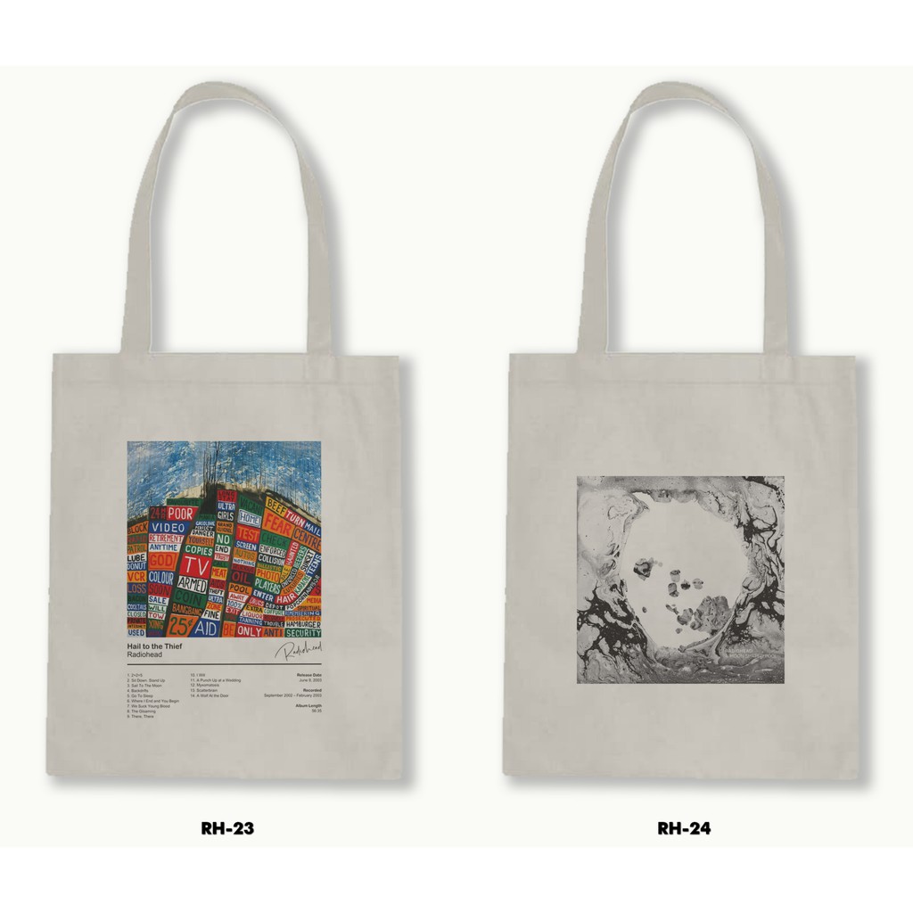 TOTE BAG RESLETING - RADIOHEAD .02