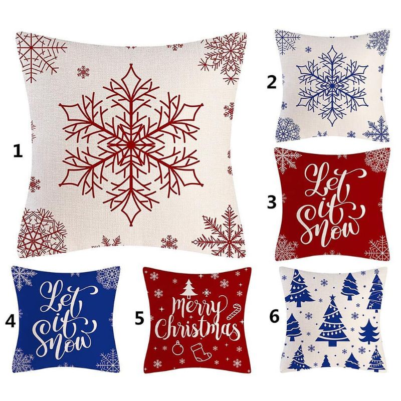 Sarung Bantal Sofa Natal 2021