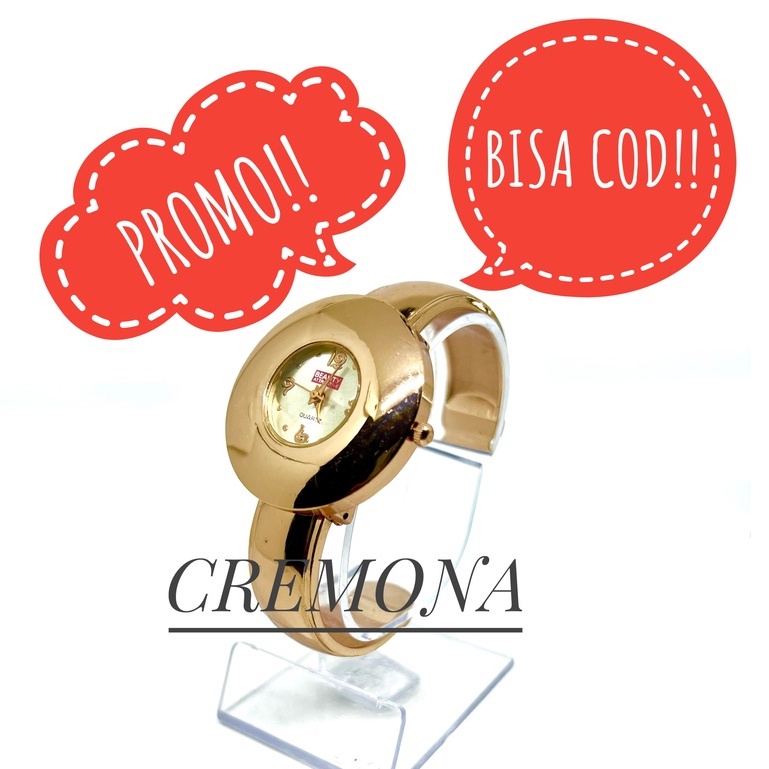 CREMONA Jam Tangan Import Analog Model Gelang Wanita Cewek Murah