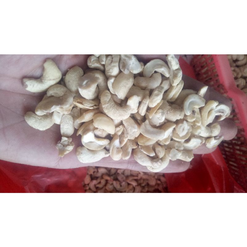 

kacang mede menir pecahan 500gram mentah fresh