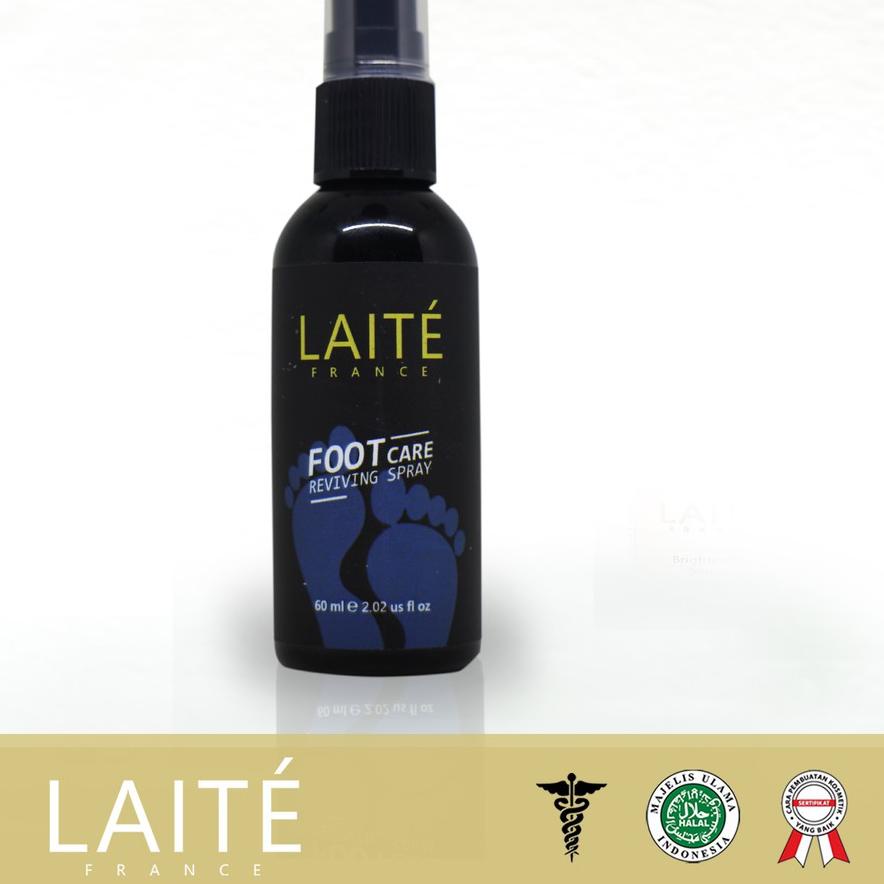 Foot Care Reviving Spray Laite Skincare / Formulasi Dokter / & halal MUI / Penghilang Bau Kaki