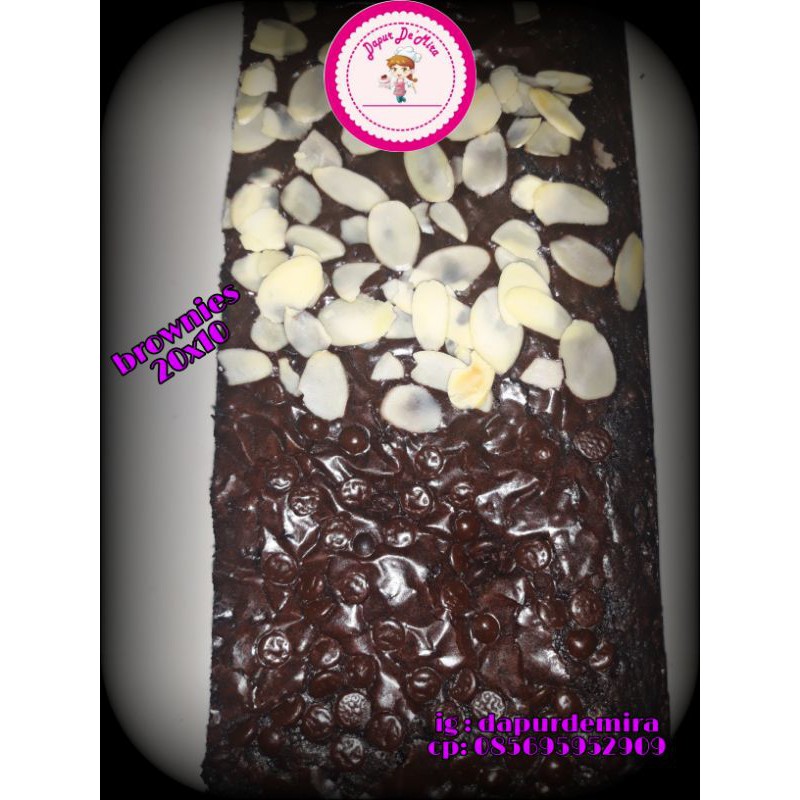 

brownies choco almond