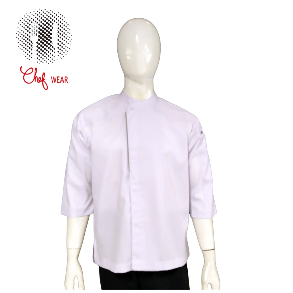 Chef Wear Baju Koki Putih Komb Net