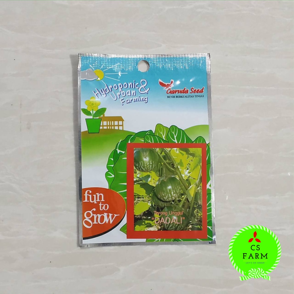 Jual Benih Biji Terong Lalab Lalap Hijau Urban Farming Garuda Seed