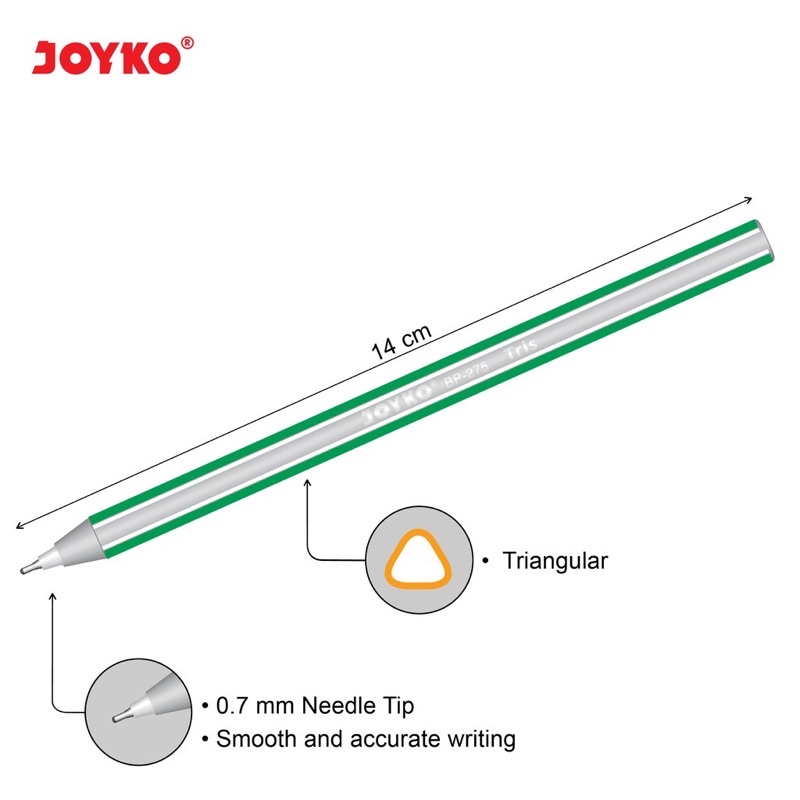 Pulpen Joyko BP-275 Tris (12pcs)