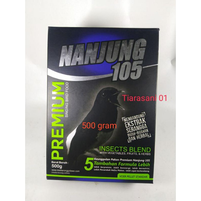 Jual VOER NANJUNG 105 PAKAN BURUNG MURAI KACER DLL 500 GRAM EBOD JAYA | Shopee Indonesia