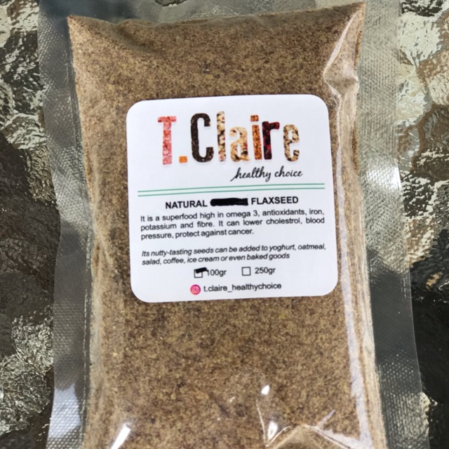 

Natural Brown Flaxseed Powder 100gr