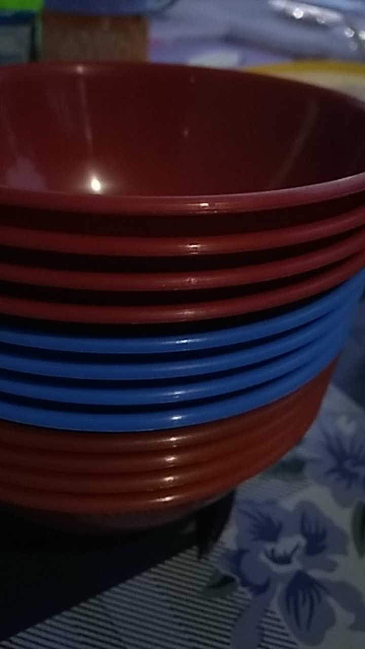 Mangkok Plastik Uk. M Isi 12 Pcs / Mangkok Sayur / Mangkok Sambal