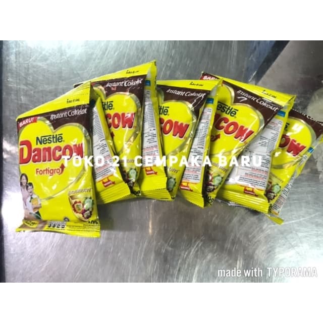 

Dancow Instant Cokelat 1 Renceng isi 10 Sachet | Nestle Coklat Promo