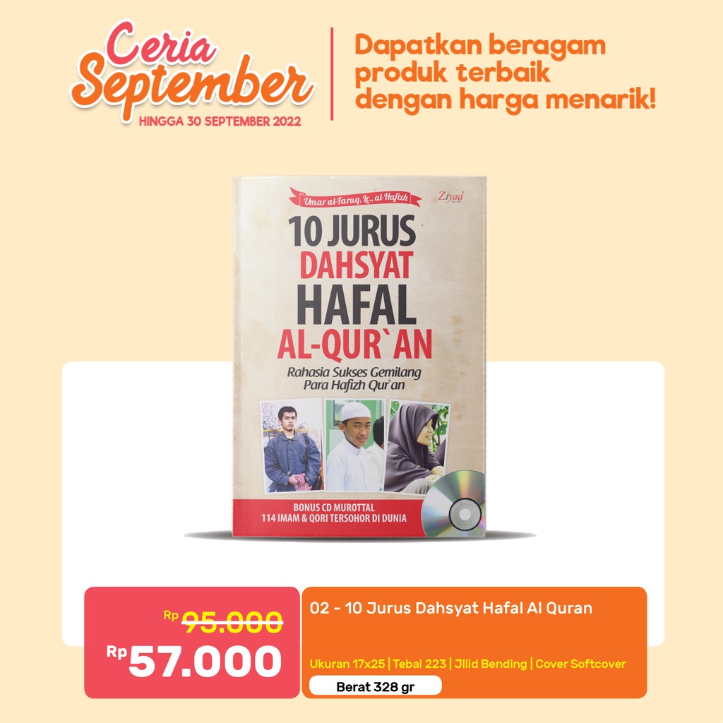 Bluescorner Books - ZiyadBooks - 10 Jurus Dahsyat Hafal Al Quran Buku Islami