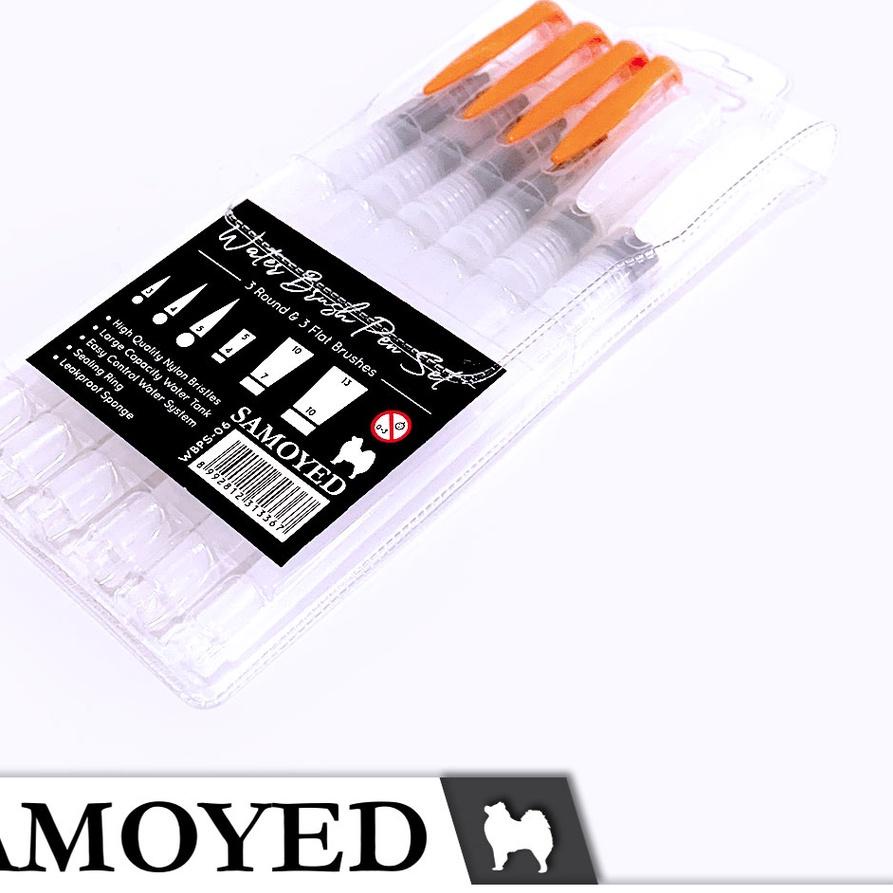 

Set 6 Buah Kuas Lukis Cat Air / Watercolour / Water Brush Pen Set Samoyed WBPS-06 .,