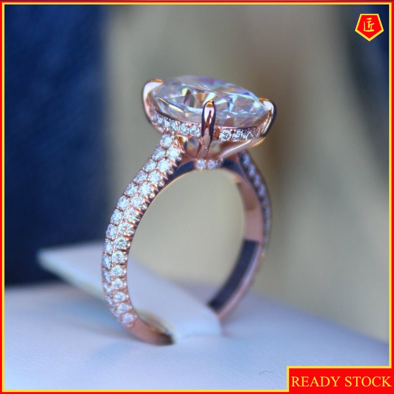 [Ready Stock]Creative Rose Gold Diamond Ring