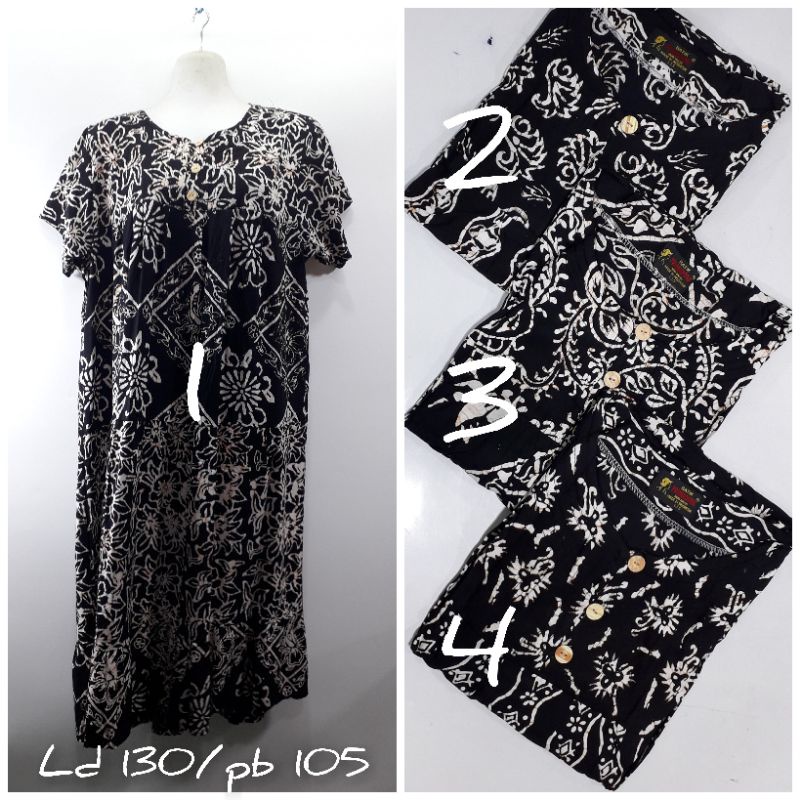 DASTER PENDEK JUMBO SUSUN BATIK CAP ATAU CETAK MERK PRIMADONA