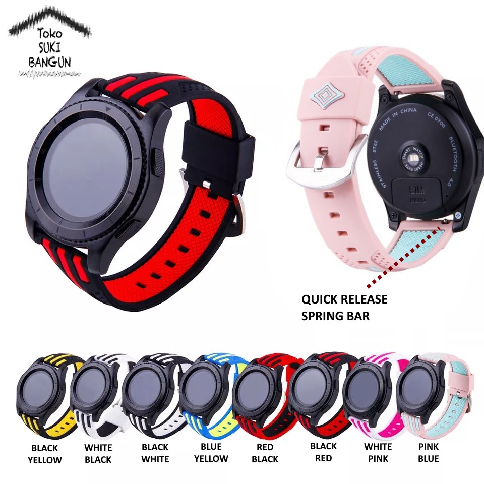 TALI JAM 22mm QUICK RELEASE Rubber NINJA Colorful Watch Band Strap