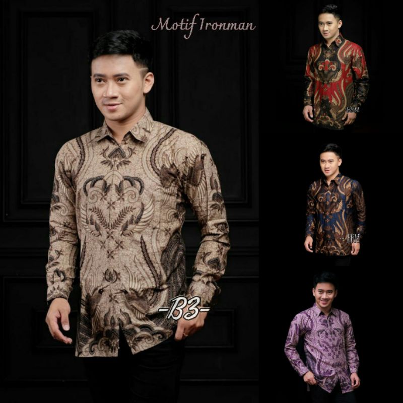 NEW ARRIVAL KEMEJA BATIK BATIK PRIA DISTRO SIZE M L XL XXL