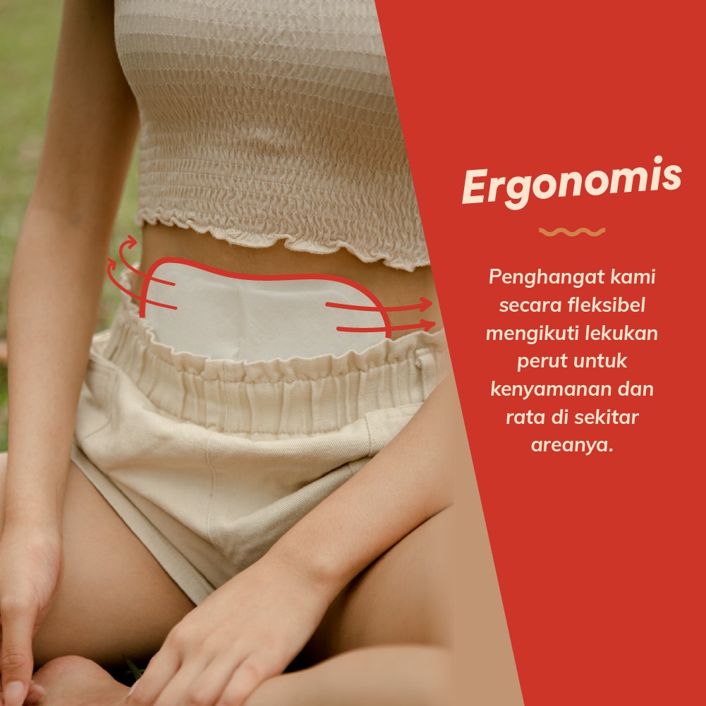 MenstruHeat | Kompres Hangat Haid -1 box/6 pcs | Produk Singapur terjual lebih dari 3juta | Termurah Image 4
