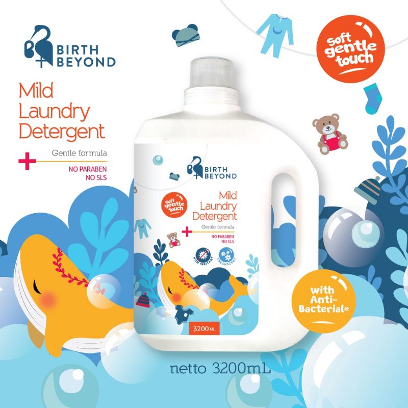 Birth Beyond Mild Laundry Deterjen / Deterjen Pakaian Bayi