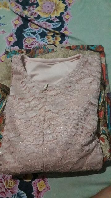 Couple Batik Gamis Brokat Cindrawasih Original