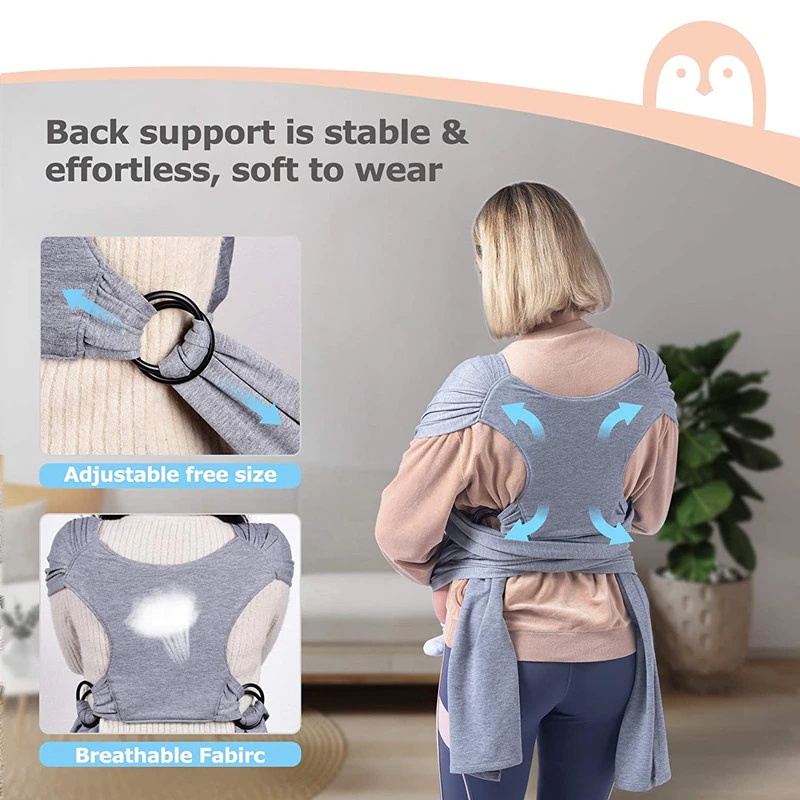 Geos Ring Gendongan Bayi Silang Selempang Baby Wrap carrier Sling