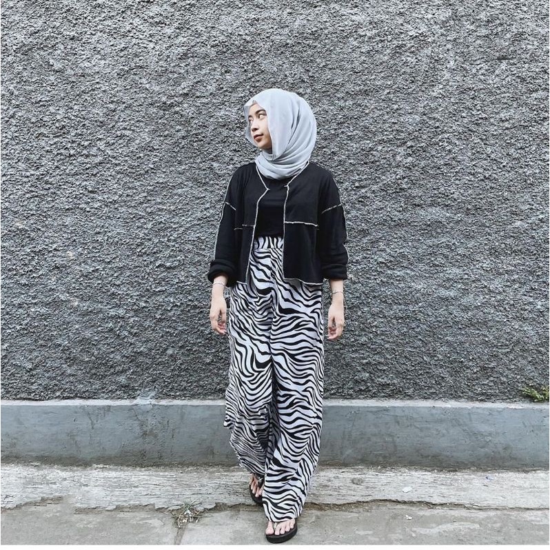 Kulot zebra anak tanggung usia 10-15 tahun variasi tali mat katun premium