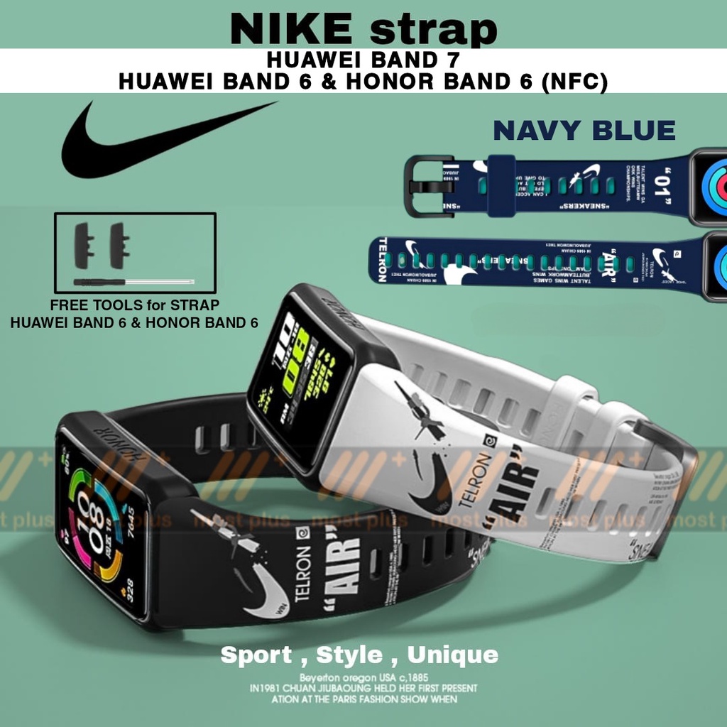 STRAP TALI JAM SPORT HUAWEI BAND 7 / HUAWEI BAND 6 / HONOR BAND 6 (NFC) TALI JAM SMARTWATCH HUAWEI B
