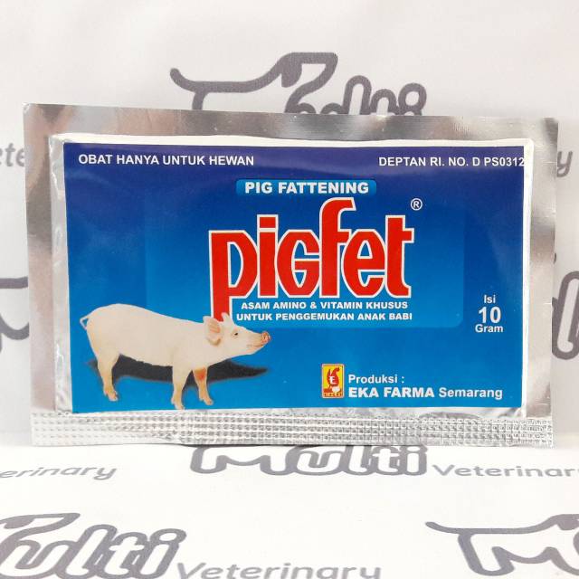 Obat Babi PIGFET 10gr Vitamin Anak Babi EKA FARMA