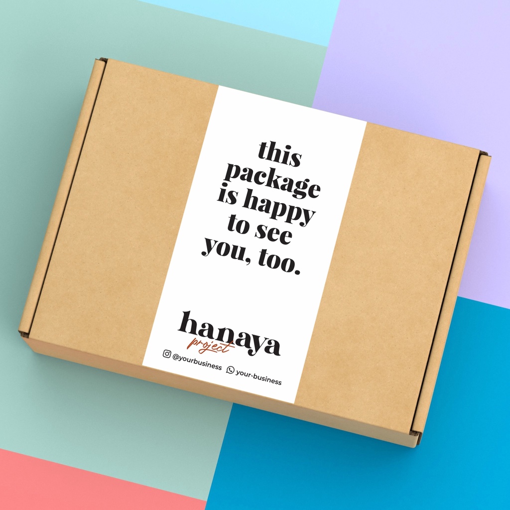 

STIKER SEGEL BOX SEAL STICKER PACKAGING LABEL LOGO OLSHOP CUSTOM