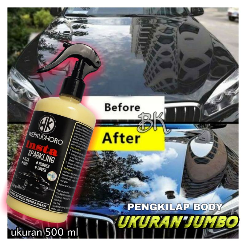 UKURAN JUMBO Pengkilap body motor mobil EFEK DAUN TALAS/HIDROPHOBIC