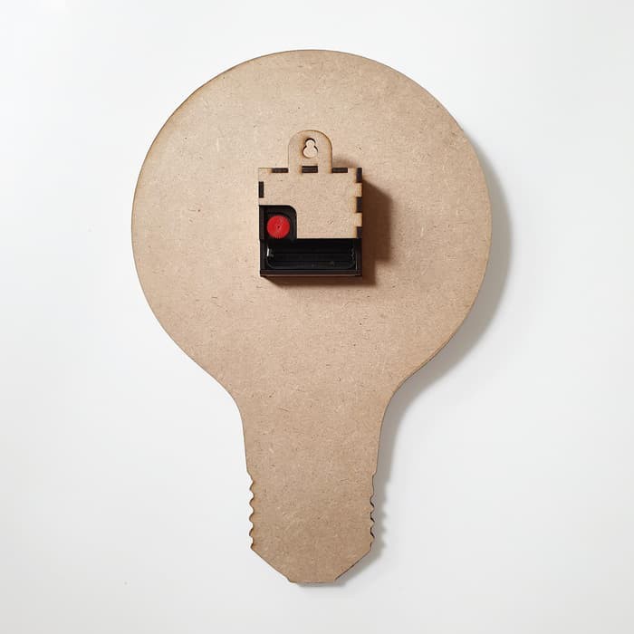 Jam Dinding Motivasi - Bulb - Be A Light - Quartz sweep movement