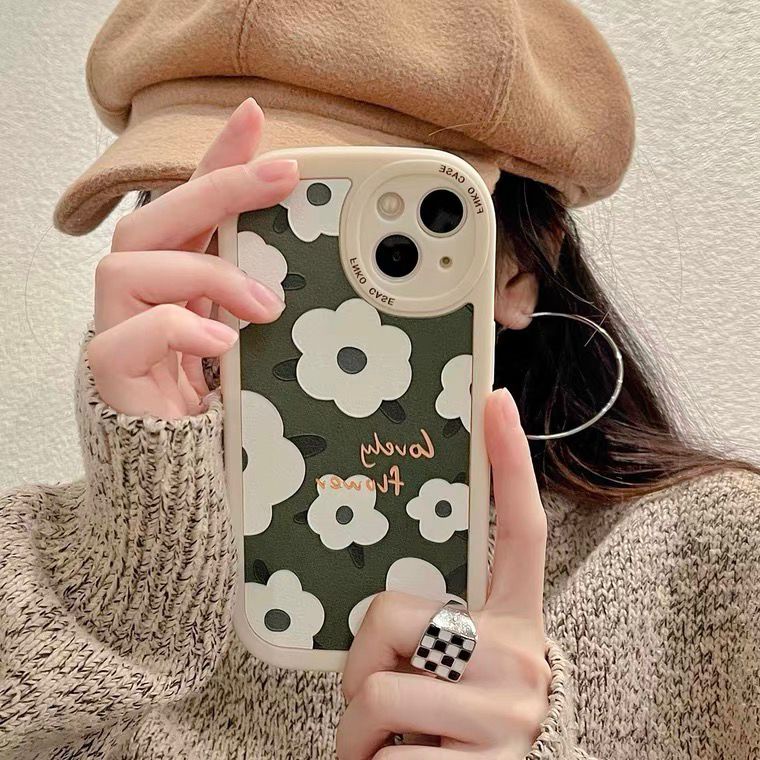 [TPC] Phone Case IPHONE 6 6S 7 8 PLUS X XS MAX XR 11 12 13 PRO MAX Lovely Flower Casing Lucu Korean IP025