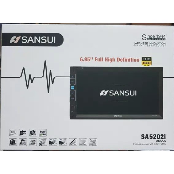 Original DOUBLE DIN SANSUI SA 5202i SA5202i 5202 FULL HD  GARANSI RESMI  Berkualitas