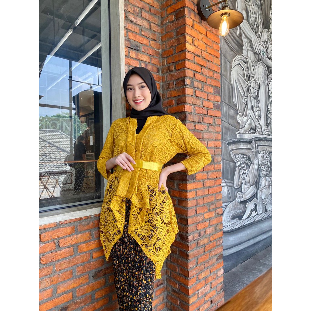 PB&gt; SET KEBAYA SELVI - BAJU KEBAYA FOCAD MODERN - BAJU KEBAYA TRADISIONAL MODERN - OUTFIT KEBAYA