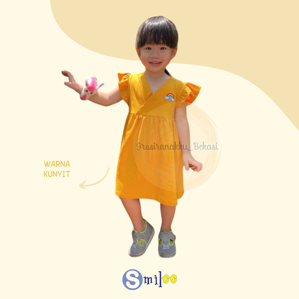 Dress Anak Bayi V Pelangi MixWarna 1-5