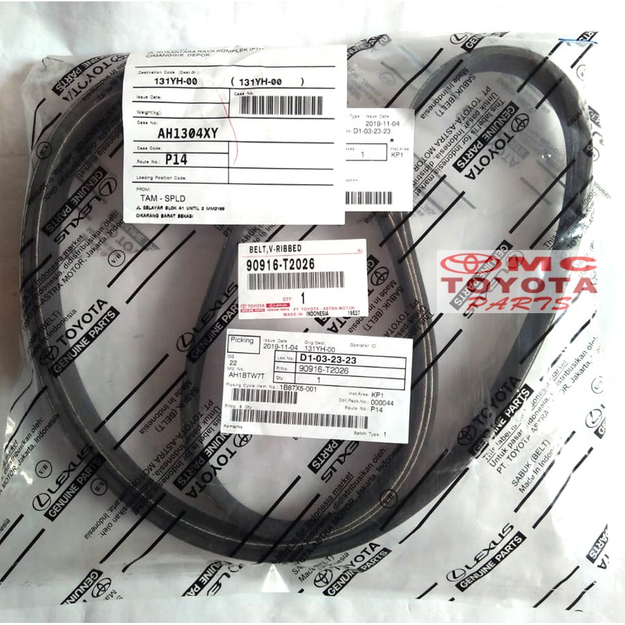 Tali Kipas Fan Van V Belt Camry Hybrid 90916-T2026