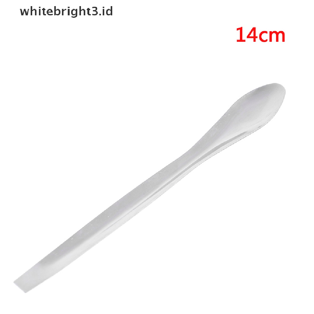 (whitebright3.id) Sendok Spatula Mikro Bahan Stainless Steel Untuk Laboratorium / Obat