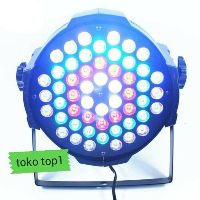 lampu panggung 54led Flat par light disco 54w RGB/54led FULL COLOUR /lampu tembak dekorasi sorot