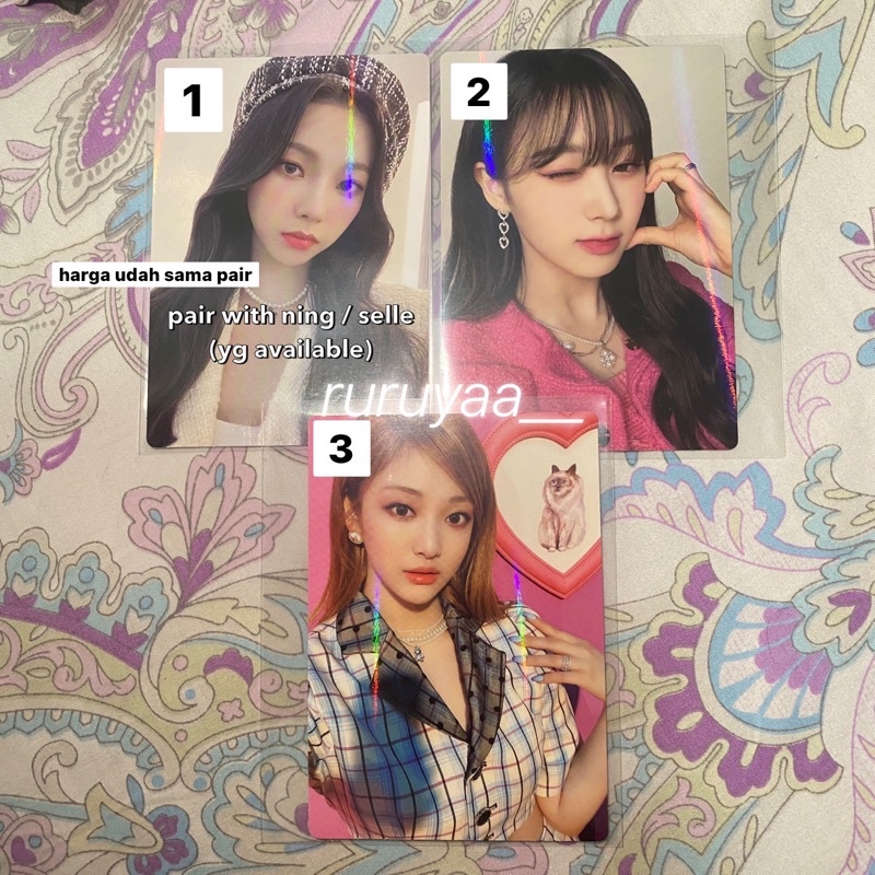 SELFIE CARD AESPA SEASON GREETING 2022 KARINA GISELLE NINGNING SG22