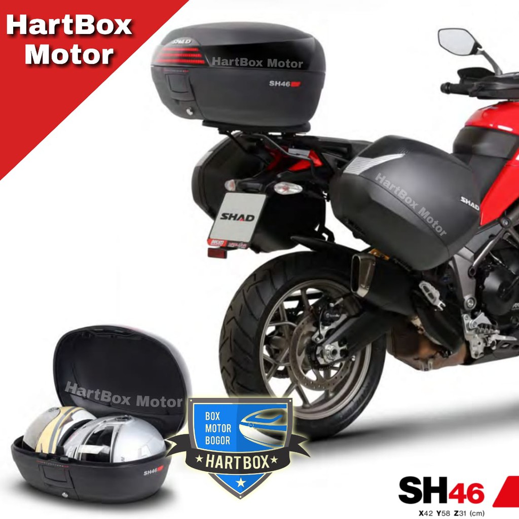 Box Motor Atas Shad SH46 - TopBox Original Shad SH 46 - cocok untuk motor besar NMAX PCX XMAX CB VOR