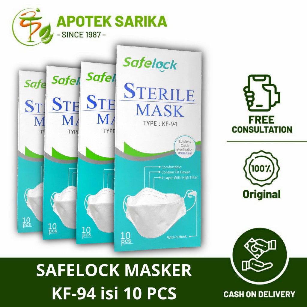 MASKER KF94 SAFELOCK ISI 10PCS