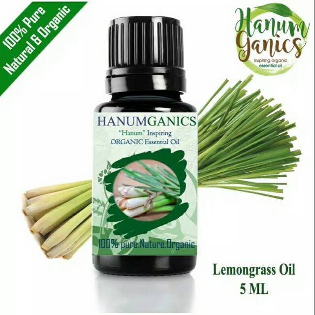 ESSENTIAL OIL PURE LEMONGRASS 5ML - MINYAK ATSIRI SEREH AROMATERAPI. Bs GOSEND
