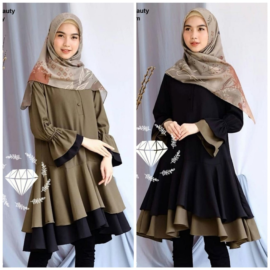 Tunik Beauty/atasan kemeja/atasan tunik/jual tunik/jual kemeja tunik