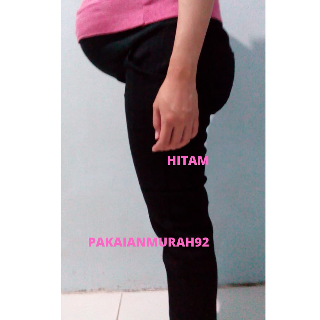 Celana Hamil Jumbo Warna HITAM  / Celana Hamil Kerja Ukuran ALL SIZE-XL-XXL-XXXL Warna HITAM