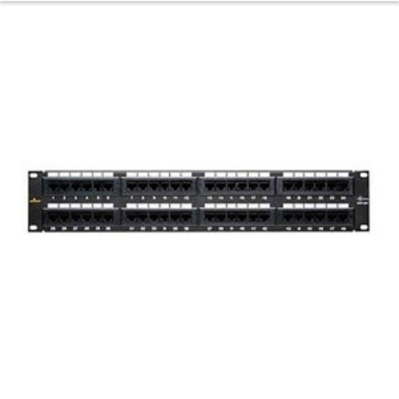 Jual AMP Patch Panel 48 Port 2U Cat 6 Original include Modular 48